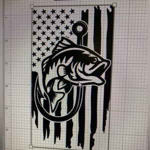 COPY - Fishing flag decal